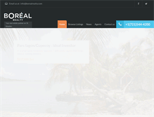 Tablet Screenshot of borealrealty.com